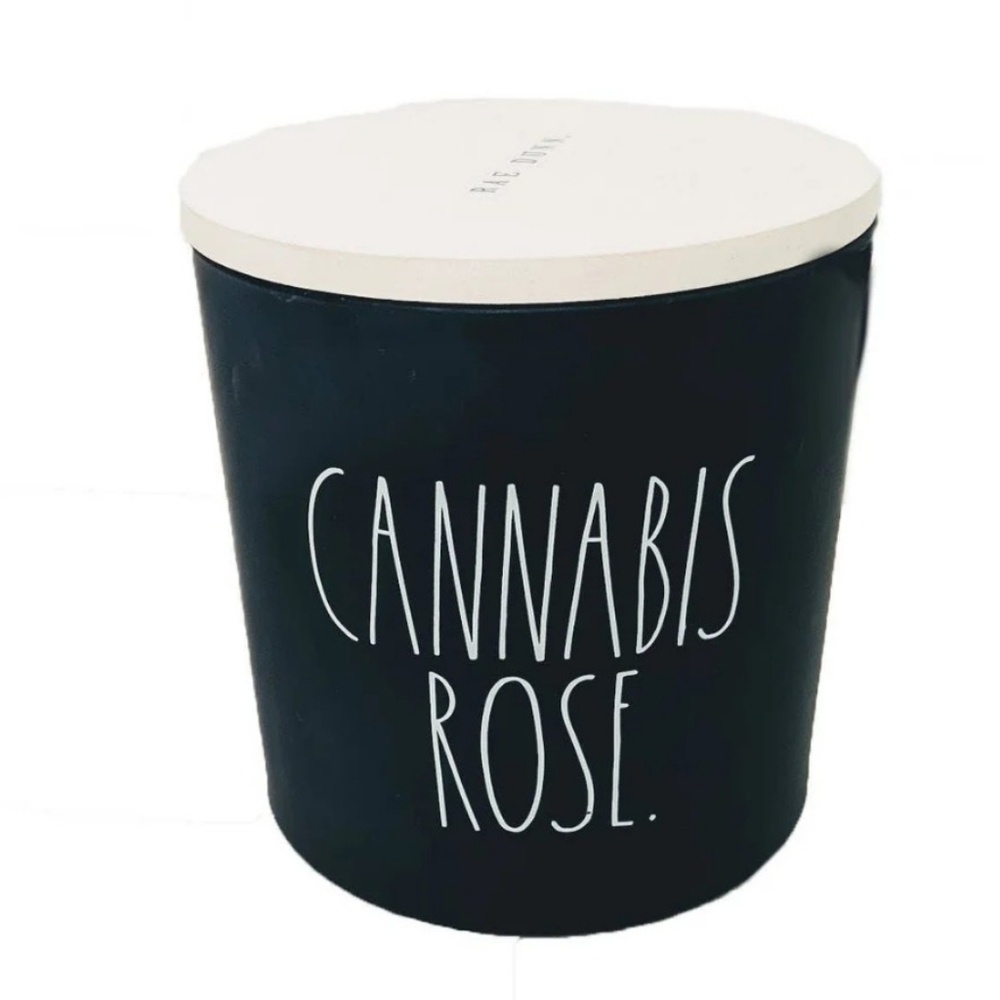 Rae Dunn Cannabis Rose 3-wick Candle